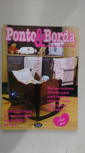 Revista Ponto Borda 4 Ponto Cruz Decoração Enxoval T622