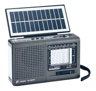 Kit Solar Portátil Panel Solar Linterna Radio Fm Am Bluetoot