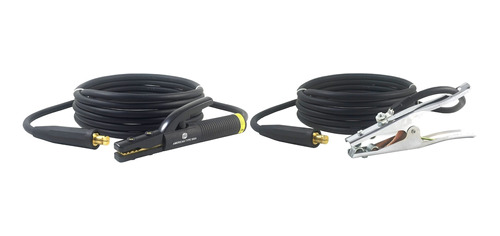 500 Amp Soldadura Mina Montaje Set 2 Awg Cable Negro