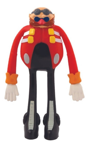 Sonic Muñeco Dr Eggman Flexible Posable Bend Ems Pelicula Ed