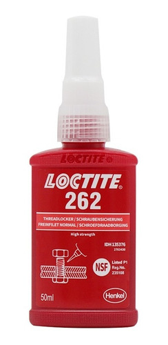 Loctite 262 Fijador Resistencia Permanente, Botella 50 Ml