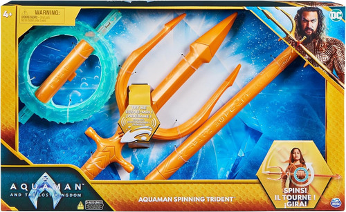 Aquaman Dc Comics, Tridente Giratorio De, Juguete De 89 Cm