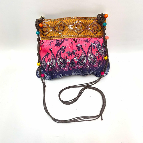 Cartera Bandolera Artesanal Textil Perfecta 