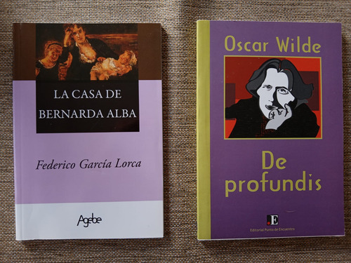 Lote X 2 Libros: Casa Bernarda Alba + De Profundis - Agebe