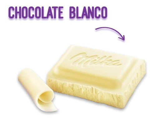 Imagen 6 de 7 de Milka Chocolate Blanco Barra 100 Gr