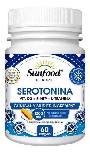 Serotonina Antidepresivo 1000 Mg 60 Caps. Adios Depresion!