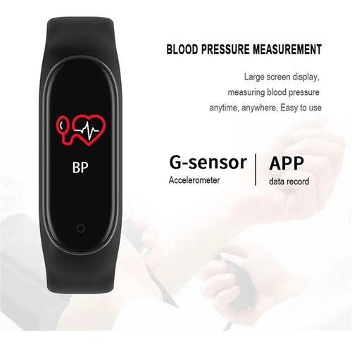 Relógio Inteligente M4 Band Watsapp Monitor Cardíaco Caloria
