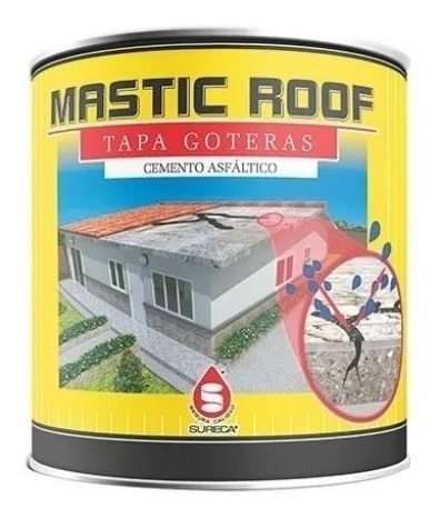Cemento Asfáltico Tapa Goteras Mastic Roof Galon
