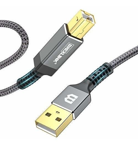 Impresora Premium10ft Usb 2.0 Tipo Escaner Velocidad Nailon