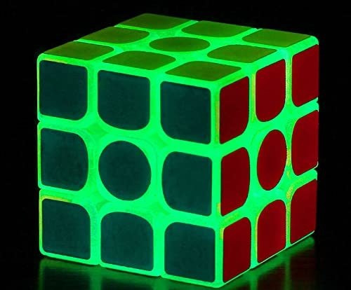 Cubo De Velocidad Fluorescente Amaza 3x3 X 3 Que Brilla En L