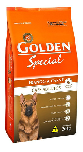 Alimento Golden Premium Especial Special para cão adulto sabor frango e carne em sacola de 20kg