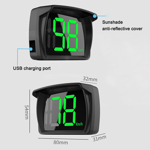 Velocímetro De Motocicleta Head Up Display Display Led Com F