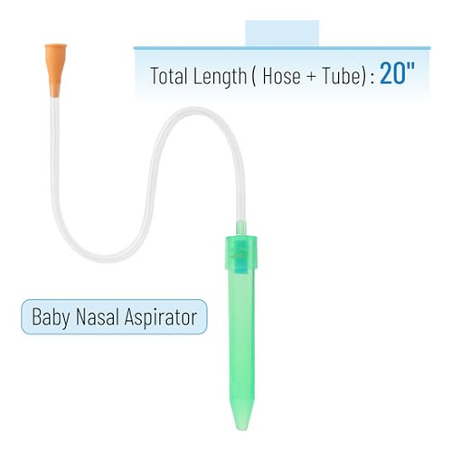 Aspirador Nasal Para Bebés Aspirador Nasal Verde Y Naranja P