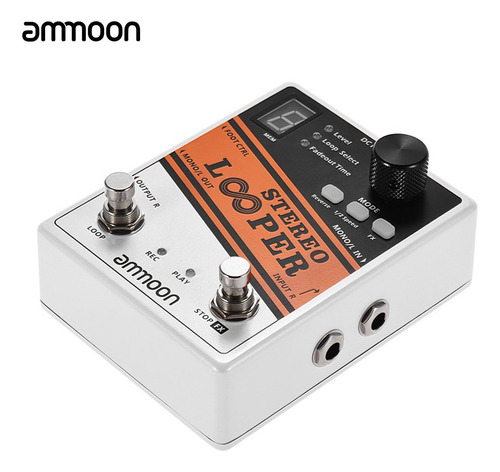 Ammoon Stereo Looper Loop Record Pedal Efecto De Guitarra 10
