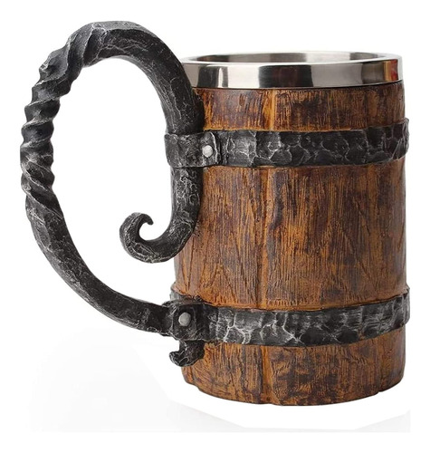 Toparad Taza De Cerveza De Barril De Madera, Vaso De Whisky 