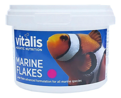 Ração P/ Peixes Vitalis Marine Flakes 250g - Flocos
