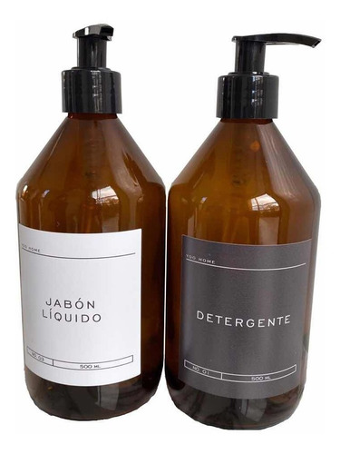 Dispenser De Vidrio 500 Ml Para Jabón/detergente