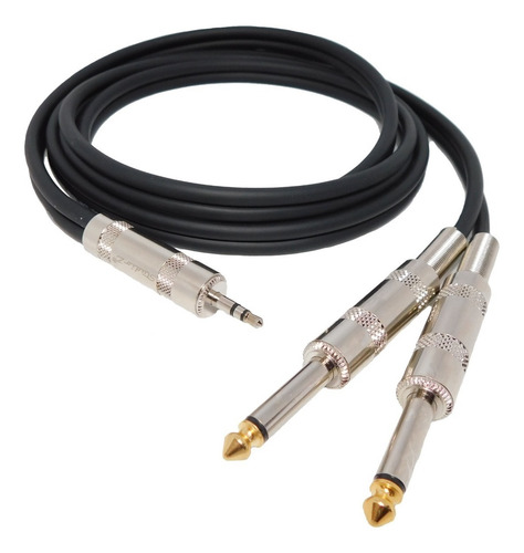 Imagen 2 de 3 de Cable Miniplug Estereo A 2 Plug Professional Low Noise 6mts