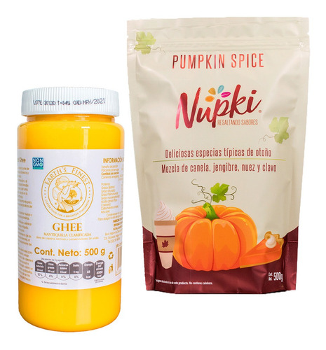 Pumpkin Spice 500g · Mezcla Especias De Otoño + Ghee 500g 