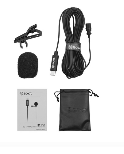 Imagem 4 de 4 de Microfone Boya By-m3 Condensador Usb-c (type C)
