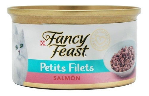 8 X Fancy Feast Petit Filetes Salmon 85 Gr / Catdogshop