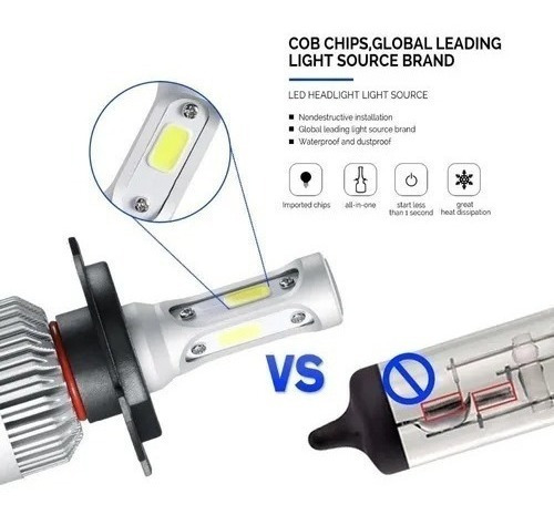 Kit Luces 3ledh4 Tipo Xenon Alta/baja Jetta A2 1991