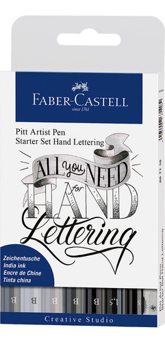 Marcador Pitt Artist Pen Faber Castell Lettering Inicio X9