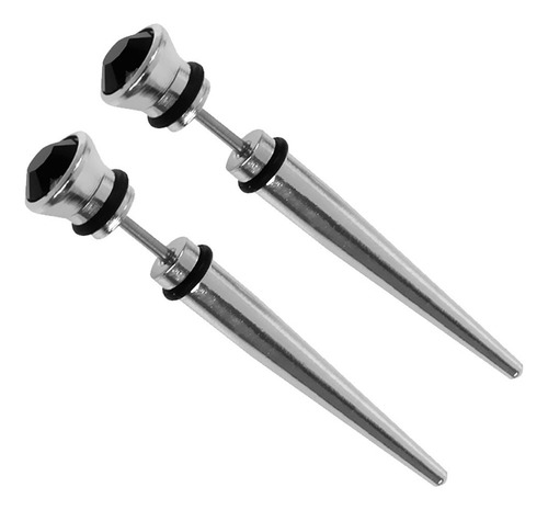 Pendiente Para Hombre Oreja Stud Acero Inoxidable Falso, 2 P
