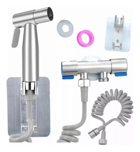 304 Juego Completo Llave Bidet Ducha Arabe Para Wc Envios