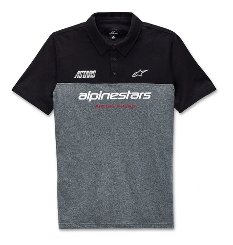 Remera Casual Hombre Padock Polo Bk Alpinestars