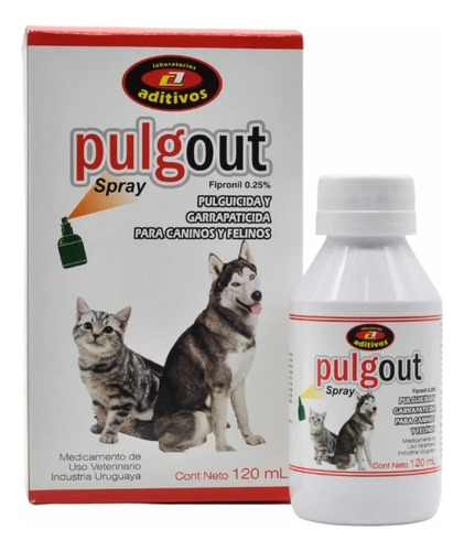 Pulgout Spray 120 Ml Veterinaria Mérida