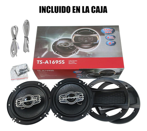 Corneta Para Carros 6 Pulgadas De 350w 4 Vias
