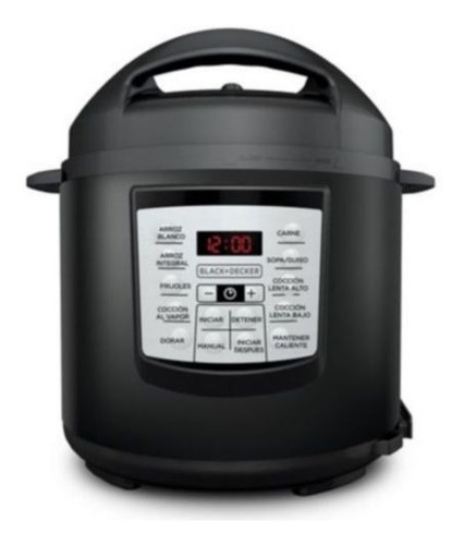 Olla Multicooker 11 Funciones 5.7 Litros Negro B&d Nueva