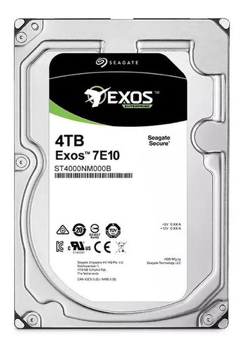 Hd Servidor Seagate Exos 7e10 4tb Sata 6gb/s - St4000nm000b