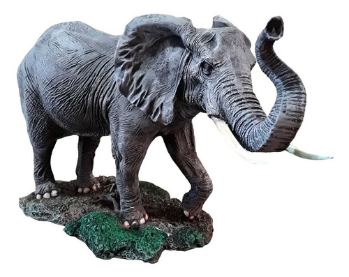 Elefante Escultura Realista Minimalista Pintada A Mano