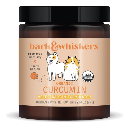 Bark & Whiskers Organic Curcumin Suplemento Mascotas