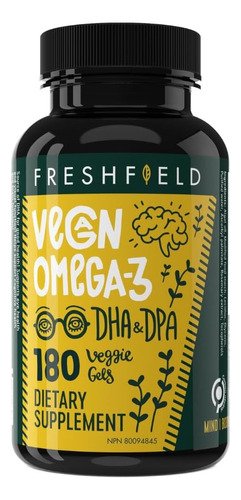 Omega 3 180 Capsulas Freshfield - - Unidad A $2788