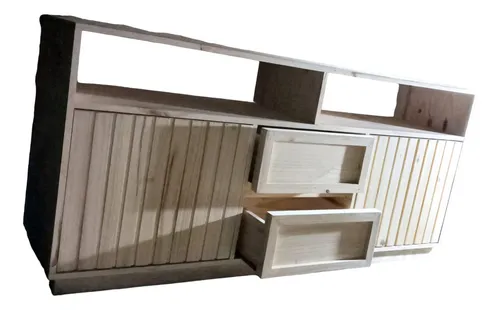 Modular, Vajillero O Rack Tv De Madera Varillado