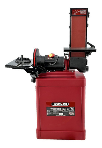 Lijadora de Banda y Disco KNOVA KN BD-1248 | 12"x6"x48", Motor 1.5 HP, 127V, Inclinación 0°-45°, Recolección de Polvo, 762 m/min, Monofásica