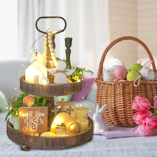 Juego De 5 Bandejas De Pascua De La Tumba De Jesús Con Luces