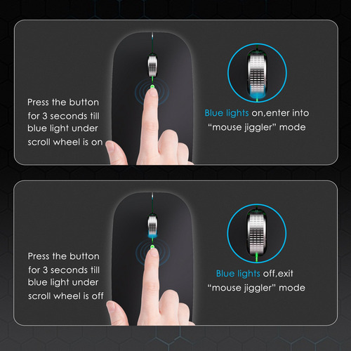 Mouse Jiggler Antihibernate Con Movimiento Automático Y Curs