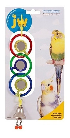 Imagen 1 de 1 de Jw Colgante Triple Espejo Activitoy P/ave Juguete Aves Diversion Y Entretenimiento