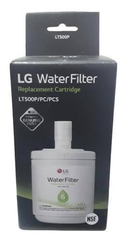 Filtro De Agua Heladera LG Lt500p Original Codigo Adq7291091