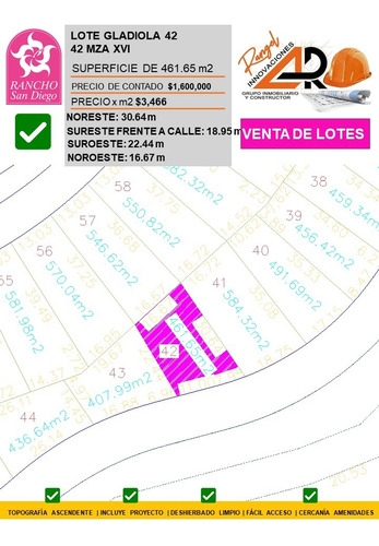 Venta Lote Gladiola 42 Con Vistas Panorámicas Y Todos Los Servicios Y Proyecto Incluído. A Unos Pasos De Las Amenidades En Nueva Zona De Fracc Rancho San Diego Ixtapan De La Sal Edomex