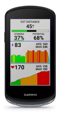 Ciclocomputador padrão Garmin Edge 1040, cor preta