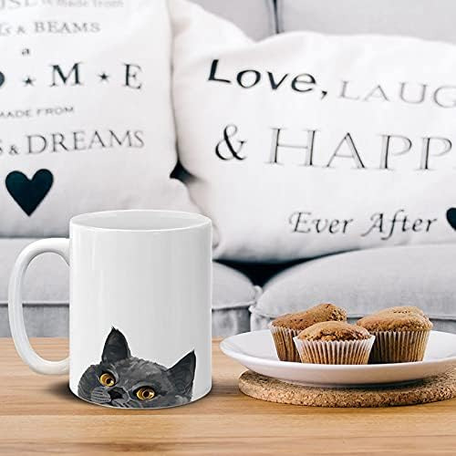 Mugbrew Taza De Café De Cerámica Con Diseño De Gato Británic