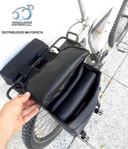 Imagen 3 de 10 de Alforja Bolso De Bicicleta Lateral 15lts Viaje Diario