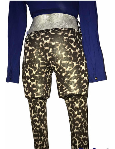 Sexy Leggin Mayon Animal Print Glitter Miley Cirus Y Maxazri (Usado)