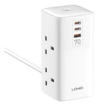 Comprar Ldnio Extension De Corriente Tipo Torre Regleta 70w Usb-c