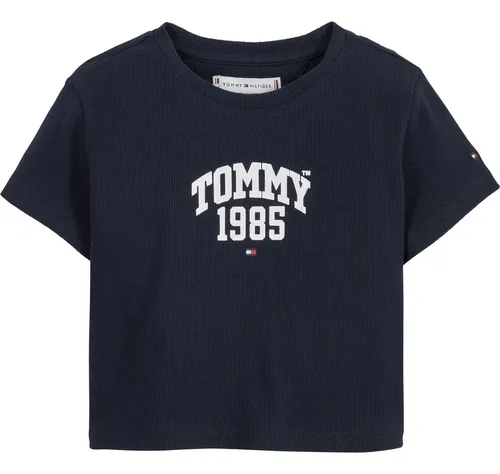 Camiseta Universitaria De Punto Niña Azul Tommy Hilfiger